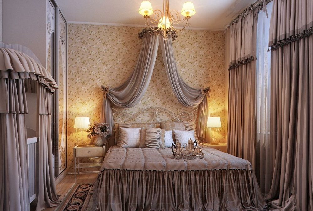 Dosel una cama romántica :: Imágenes fotos