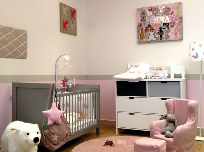 Muebles clásicos para la habitación de bebé